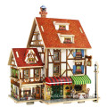 Wood Collectibles Toy for Global Houses-France Cafe